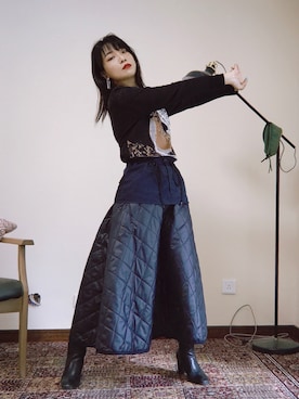 瑪麗星さん（レディース・162cm）の秋コーディネート