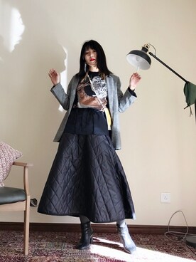 瑪麗星さん（レディース・162cm）の秋コーディネート