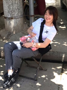 瑪麗星さん（レディース・162cm）の春コーディネート