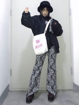「FIG&VIPER（フィグアンドバイパー）のアイテム（ジャケット/アウター）」を使った、瑪麗星さん（レディース・162cm）の冬コーディネート