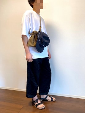 「marka（マーカ）のアイテム（バッグ）」を使った、もやしさん（メンズ・169cm）の春コーディネート