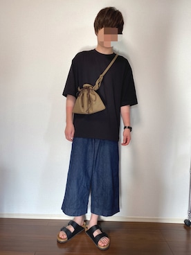 「marka（マーカ）のアイテム（バッグ）」を使った、もやしさん（メンズ・169cm）の夏コーディネート