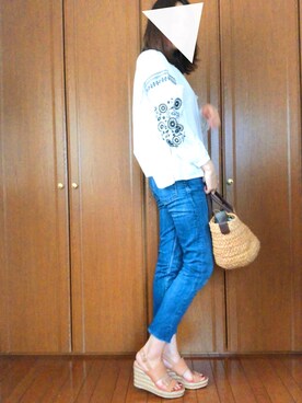 natsumiさんの「RODE SKO MARGO リムーバブルかごバッグ」を使ったコーディネート