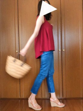 natsumiさんの「RODE SKO MARGO リムーバブルかごバッグ」を使ったコーディネート