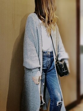マキシ丈カーディガン の人気ファッションコーディネート Wear