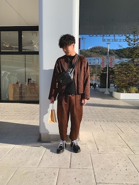 「MONKEY TIME（モンキータイム）のアイテム（ブルゾン）」を使った、ユイトさん（メンズ・170cm）の冬コーディネート