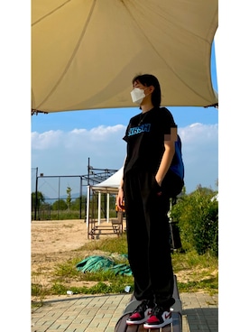 「OBEY（オベイ）のアイテム（バッグ）」を使った、jejeO7O5さん（レディース・169cm）の秋コーディネート