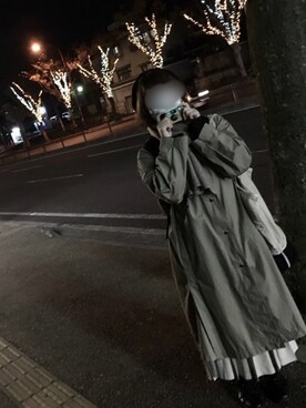 「RETRO GIRL（レトロガール）のアイテム（ハンチング/ベレー帽）」を使った、なぎささん（レディース・157cm）の冬コーディネート
