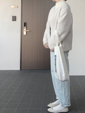 「消えそうな色コーデ」｜「アイテム（その他アウター）」を使った、なぎささん（レディース・157cm）の冬コーディネート