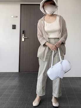 「RETRO GIRL（レトロガール）のアイテム（帽子）」を使った、なぎささん（レディース・157cm）の夏コーディネート