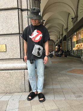 「STUSSY（ステューシー）のアイテム（財布/小物）」を使った、HAYASHIさん（メンズ・173cm）の春コーディネート