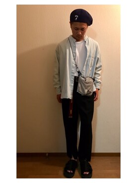 「bukht」｜「アイテム（アクセサリー）」を使った、HAYASHIさん（メンズ・173cm）の春コーディネート