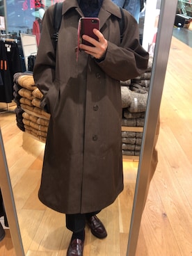 「オーバーサイズコート」｜「アイテム（その他アウター）」を使った、いっちーさん（メンズ・161cm）の冬コーディネート