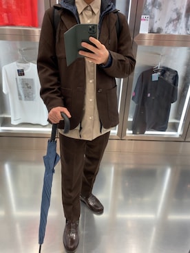「H&M（エイチ・アンド・エム）のアイテム（ナイロンジャケット）」を使った、いっちーさん（メンズ・161cm）の春コーディネート