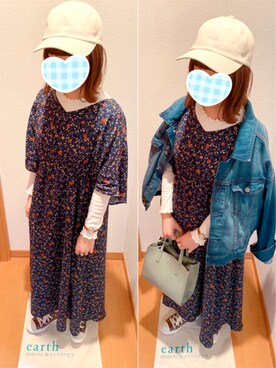 HAMAさん（レディース・149cm）の春コーディネート