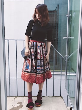 「PULL&BEAR（プルアンドベア）のアイテム（バッグ）」を使った、uchuunaさん（レディース・166cm）の秋コーディネート