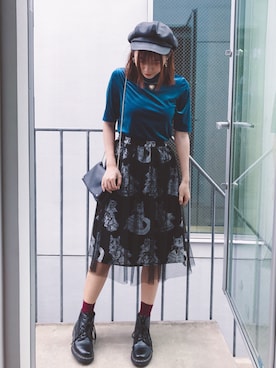 「PULL&BEAR（プルアンドベア）のアイテム（バッグ）」を使った、uchuunaさん（レディース・166cm）の秋コーディネート