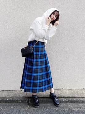 日本店舗 SLOBE別注 プリーツスカート 【グレンファイン】 - スカート