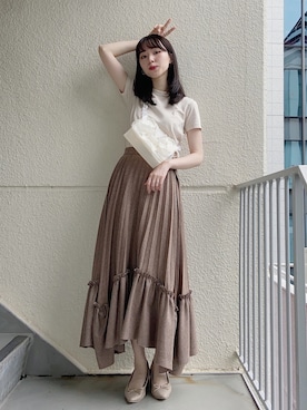 「ラブアンドピース2020」｜「アイテム（バレエシューズ）」を使った、りゃんさん（レディース・160cm）の秋コーディネート