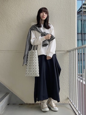 「AmbreNeige」｜「アイテム（パーカー）」を使った、りゃんさん（レディース・160cm）の秋コーディネート