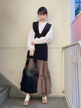 りゃんさん（レディース・160cm）の冬コーディネート