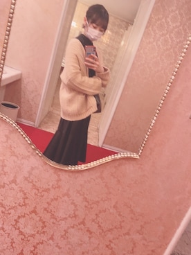 「H&M（エイチ・アンド・エム）のアイテム（カーディガン/ボレロ）」を使った、きのぴさん（レディース・156cm）の春コーディネート