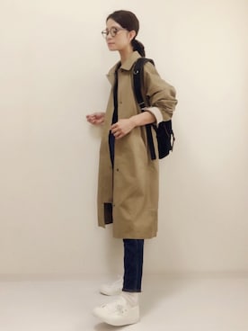 「FREAK'S STORE（フリークスストア）のFREDRIK PACKERS/フレドリックパッカーズ 別注500D DAY PACK （バックパック/リュック）」を使った、nonさん（レディース・160cm）の秋コーディネート