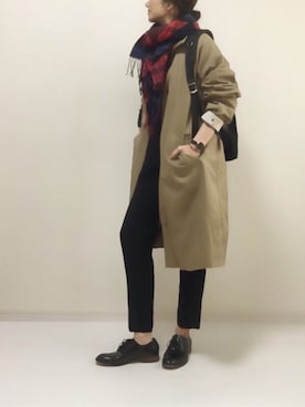 「FREAK'S STORE（フリークスストア）のFREDRIK PACKERS/フレドリックパッカーズ 別注500D DAY PACK （バックパック/リュック）」を使った、nonさん（レディース・160cm）の冬コーディネート