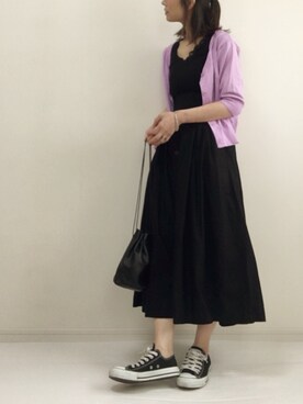 「ラベンダー」｜nonさん（レディース・160cm）の春コーディネート