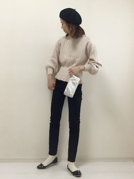 「PAPILLONNER（パピヨネ）のアイテム（財布/小物）」を使った、nonさん（レディース・160cm）の秋コーディネート