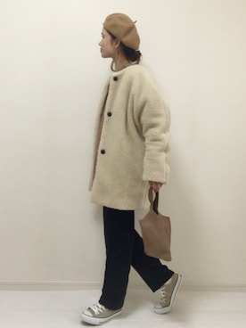 nonさん（レディース・160cm）の冬コーディネート