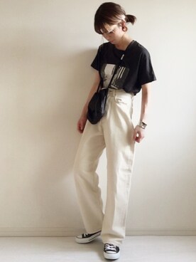 「petitcro（プティクロ）のpetitcro  ワイドバングル PCKB1901001（バングル/リストバンド）」を使った、nonさん（レディース・160cm）の夏コーディネート