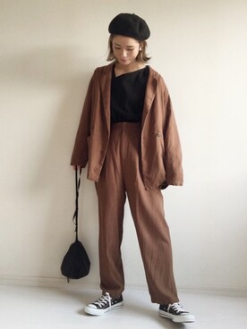 nonさん（レディース・160cm）の秋コーディネート