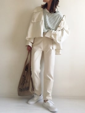 「DHOLIC（ディーホリック）のアイテム（その他アウター）」を使った、nonさん（レディース・160cm）の春コーディネート