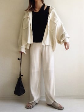 「DHOLIC（ディーホリック）のアイテム（その他アウター）」を使った、nonさん（レディース・160cm）の春コーディネート