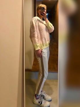 「OPENING CEREMONY（オープニングセレモニー）のアイテム（スウェット）」を使った、hsgihtmさん（レディース・158cm）の冬コーディネート