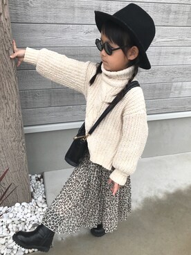 「アイテム（スカート）」を使った、ichiさん（キッズ・100cm）の春コーディネート