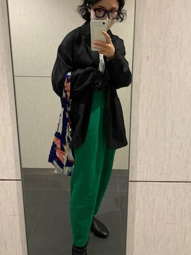 もえ香さん（レディース・156cm）の冬コーディネート