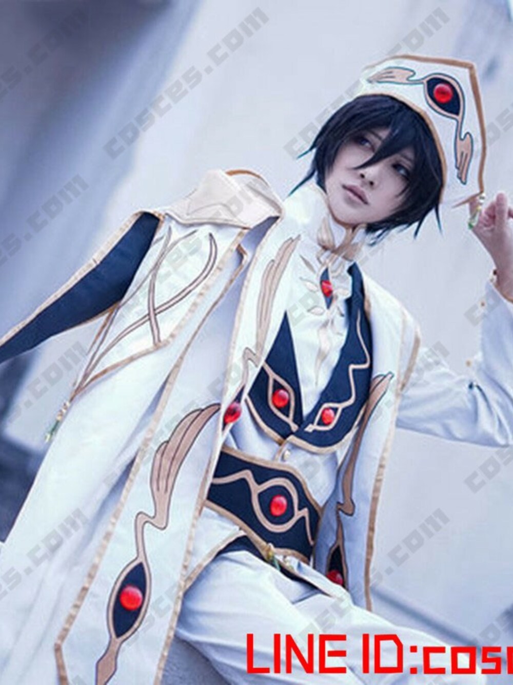 「コードギアス 反逆のルルーシュとC.C. コスプレ服装（イヤリング、グレー系）」を使った、cossereさん（レディース・131cm）の秋コーディネートの1枚目の写真