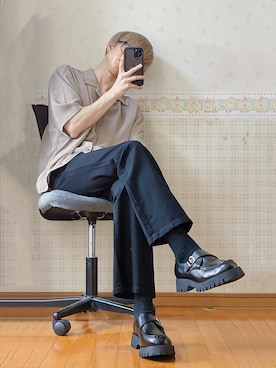 「G.O.C（ジーオーシー）のアイテム（デニムパンツ）」を使った、よっしーさん（メンズ・180cm）の夏コーディネート