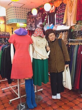 よしづみほのかさん（レディース・157cm）の冬コーディネート