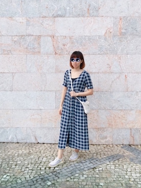 「PULL&BEAR（プルアンドベア）のアイテム（ワンピース/ドレス）」を使った、I.さん（レディース・160cm）の秋コーディネート