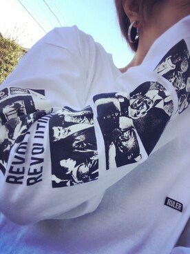 「RULER（ルーラー）のアイテム（トップス）」を使った、miyu_maruさん（レディース・160cm）の秋コーディネート