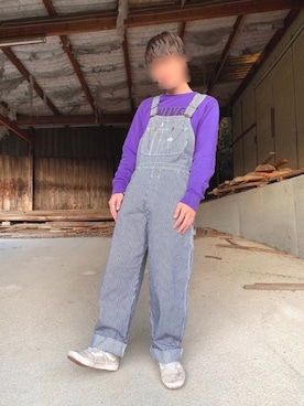 「Lee（リー）のアイテム（サロペット/オーバーオール）」を使った、つね。さん（メンズ・174cm）の春コーディネート