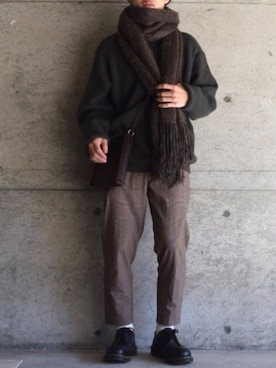 「EMMA  CLOTHES」｜「アイテム（その他シューズ）」を使った、つね。さん（メンズ・174cm）の冬コーディネート