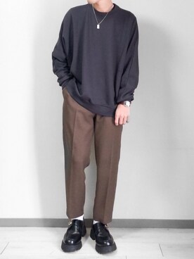 「アイテム（腕時計）」を使った、つね。さん（メンズ・174cm・20代）の冬コーディネート