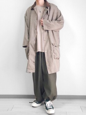 「春めきシューズ」｜「アイテム（その他アウター）」を使った、つね。さん（メンズ・174cm）の春コーディネート