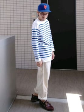 「SMITH'S（スミス）のアイテム（パンツ）」を使った、toshiさん（メンズ・168cm）の夏コーディネート