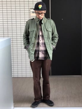 「HELIOPOLE（エリオポール）のアイテム（ジャケット/アウター）」を使った、toshiさん（メンズ・168cm）の秋コーディネート