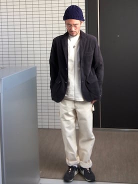 「SMITH'S（スミス）のアイテム（パンツ）」を使った、toshiさん（メンズ・168cm）の秋コーディネート